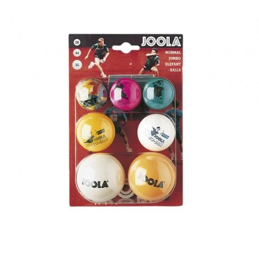 Set 7 mingi tenis de masă "Joola" colorate